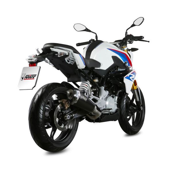 Ligne compl�te Mivv Delta Race Inox Noir/Carbone BMW G310R (18-21)