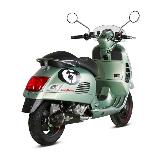 Ligne complte Mivv Delta Race Inox Noir/Carbone Vespa GTS 300 (08-20)