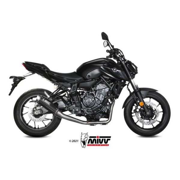 Ligne complte Mivv GP Pro Inox Noir Yamaha MT-07 (21-24)