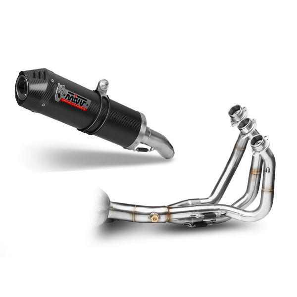 Ligne complte Mivv Oval Inox/Carbone Yamaha MT-09 (13-20)