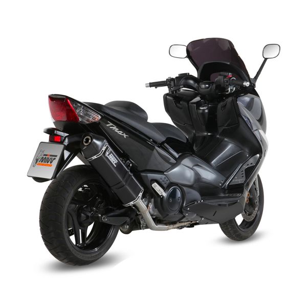 Ligne compl�te Mivv Speed Edge Inox Noir/Carbone Yamaha T-Max 500 (08-11)