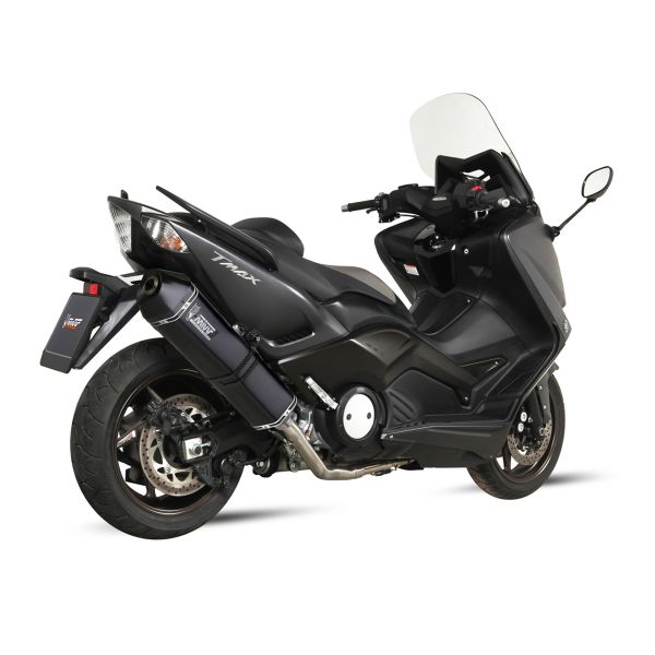 Ligne complte Mivv Speed Edge Inox Noir/Carbone Yamaha T-MAX 530 (12-16)