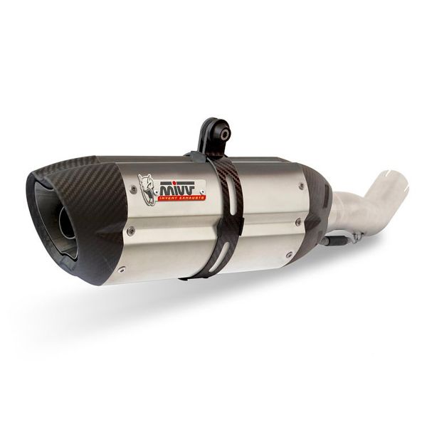 Ligne complte Mivv Suono Inox Noir/Carbone Yamaha T-MAX 500 (01-07)