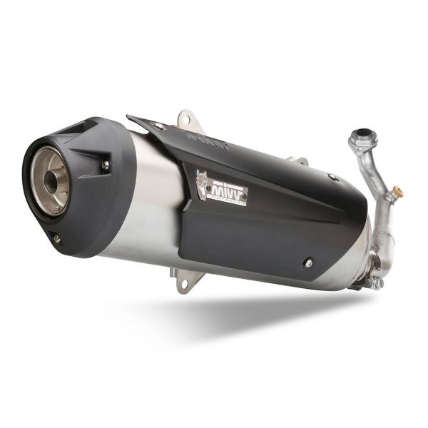 Ligne complte Mivv Urban catalyse Inox Bross Yamaha X-MAX 125/MBK Skycruiser 125 (08-18)