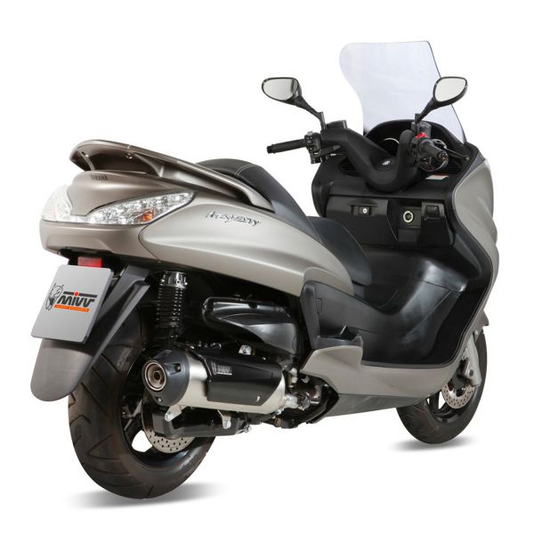 Silencieux Complet MIVV Urban INOX Pour Piaggio MP3 400 (2007-2011) - Finition Brossée, Non Homologué