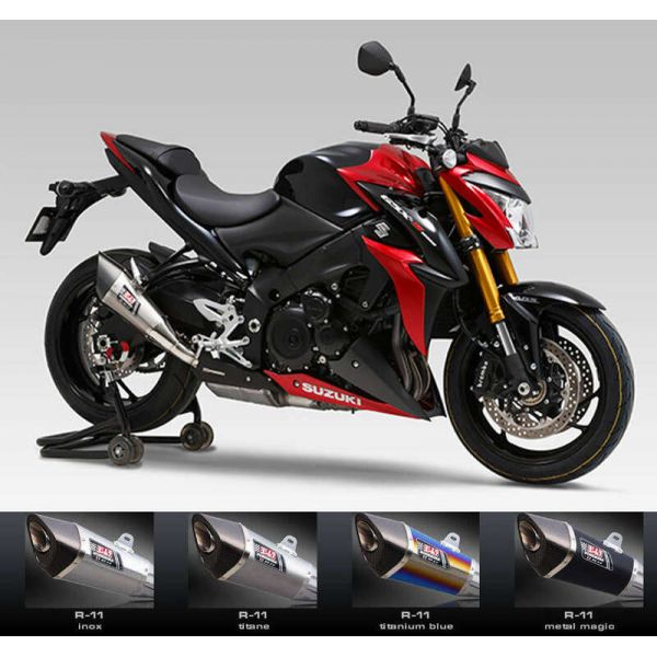 Silencieux Yoshimura R-11 Titane Bleu/Carbone Suzuki GSX-S1000/GSX-S1000F (15-16)
