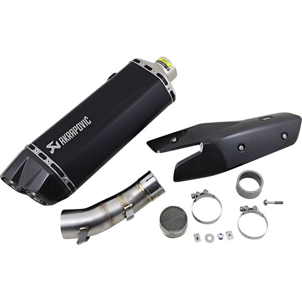 Silencieux Akrapovic Titane/Carbone Black Kawasaki ZH2 (20-24)
