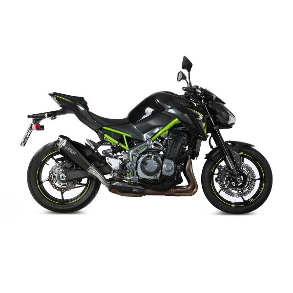 Silencieux Mivv Delta Race Inox Noir/Carbone Kawasaki Z900 (17-19)