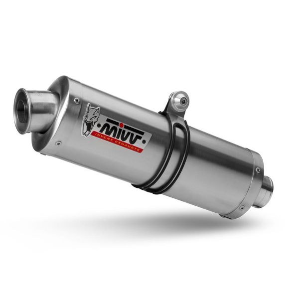Silencieux Mivv Demi-ligne Oval Classic Inox Suzuki SV650/SV650S (04-15)