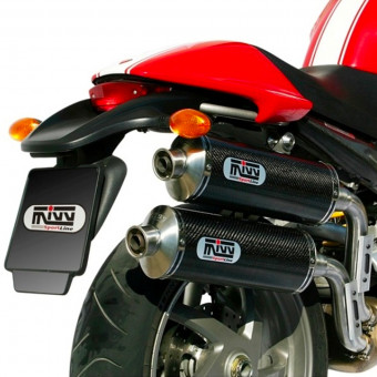 Silencieux Mivv Double GP Carbone Ducati Monster 1000 S2R/S4R (04-08) Silencieux Mivv Double GP Carbone Ducati Monster 1000 S2R/S4R (04-08)