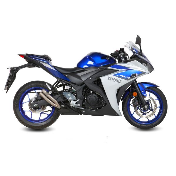 Silencieux Mivv Double Gun Titane Yamaha YZF-R3 (15-21)
