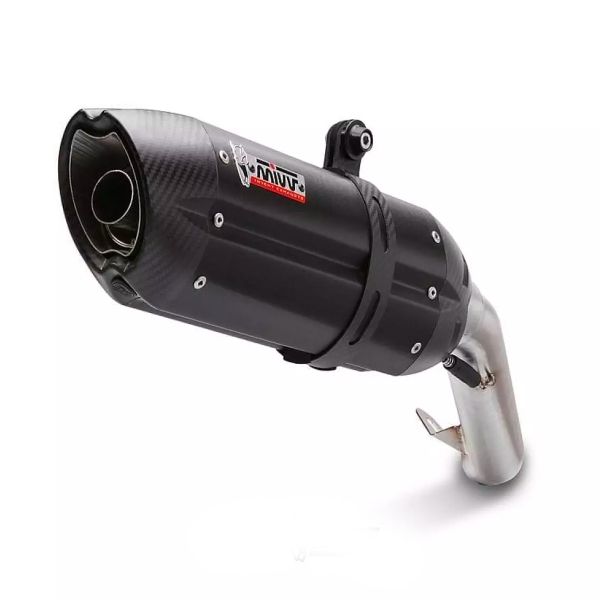 Silencieux Mivv Double Suono Inox Noir/Carbone Kawasaki Z1000 (07-09)