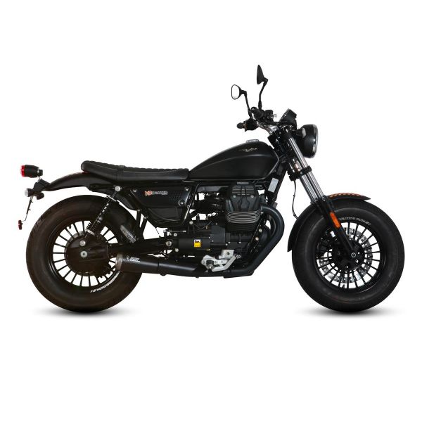 Silencieux Mivv Ghibli Inox Noir Moto Guzzi V9 Bobber (16-18)