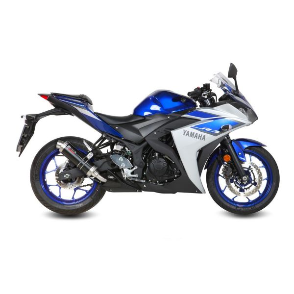 Silencieux Mivv GP Inox Noir Yamaha YZF-R3 (15-21)