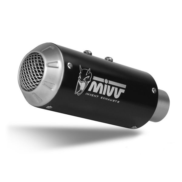 Silencieux Mivv MK3 Inox Noir/Carbone Kawasaki Z900 (17-19)