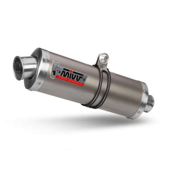 Silencieux Mivv Oval Classic Titane/Inox Honda XRV750 Africa Twin (93-00)