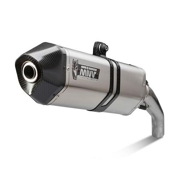 Silencieux Mivv Speed Edge Inox/Carbone Honda VFR800X Crossrunner (11-14)