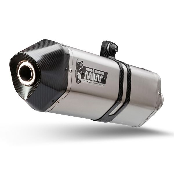 Silencieux Mivv Speed Edge Inox/Carbone Moto Guzzi V85TT (19-21)