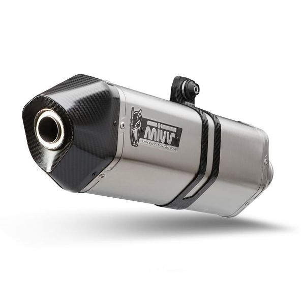 Silencieux Mivv Speed Edge Inox/Carbone Triumph Tiger 1200 Explorer (12-15)