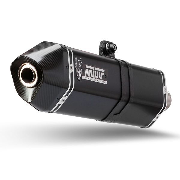 Silencieux Mivv Speed Edge Inox Noir/Carbone Benelli TRK 502X (18-21)