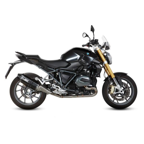 Silencieux Mivv Speed Edge Inox Noir/Carbone BMW R1200R (15-18)