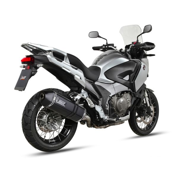 Silencieux Mivv Speed Edge Inox Noir/Carbone Honda VFR1200X Crosstourer (12-20)
