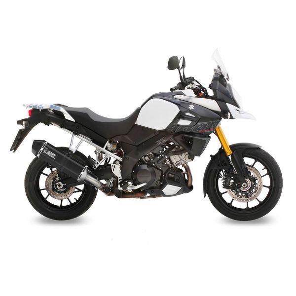 Silencieux Mivv Speed Edge Inox Noir/Carbone Suzuki V-Strom 1000/1050 (14-21)