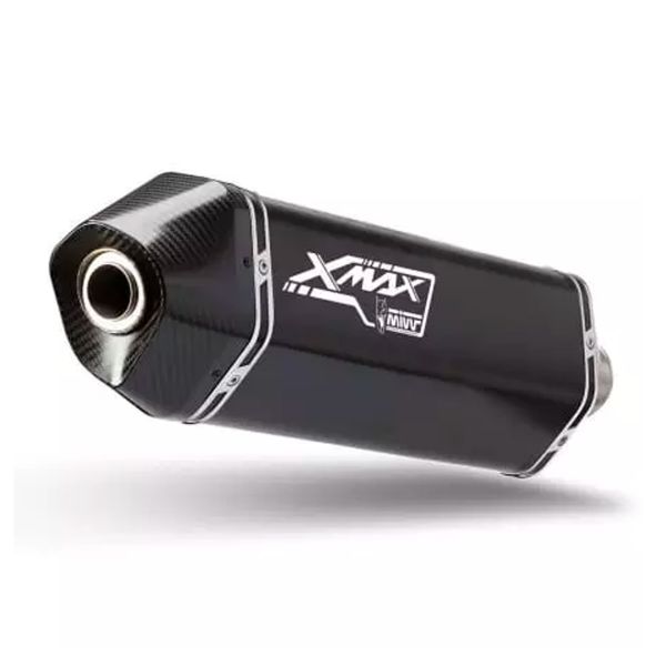 Silencieux Mivv Speed Edge Inox Noir/Carbone Yamaha X-Max 300 (17-19)