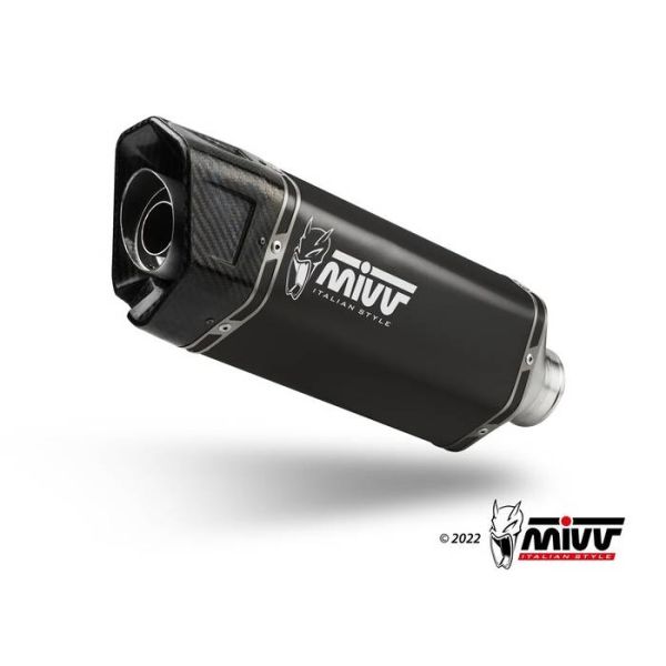 Silencieux Mivv SR-1 Inox Noir/Carbone Honda CB750 Hornet (23-24)