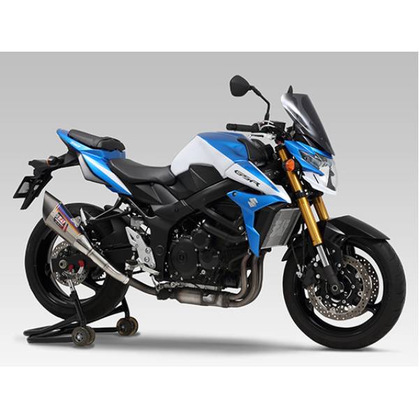 Silencieux Yoshimura R-11 Titane Bleu/Carbone Suzuki GSR750/GSX-S750 (11-21)