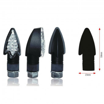 Clignotants moto & scooter Bihr Darts LED Noir Clignotants moto & scooter Bihr Darts LED Noir