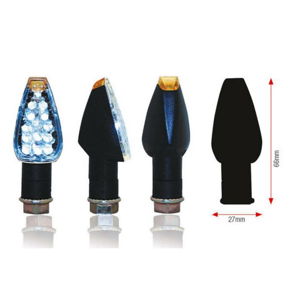 Clignotants moto & scooter Bihr Design LED Noir