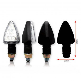 Clignotants moto & scooter Bihr Tri LED Noir