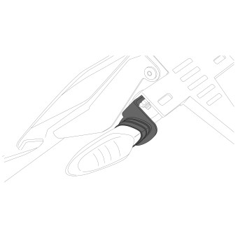 Clignotants moto & scooter Puig Supports clignotants origine Honda CB750 Hornet/Africa Twin 1100 (20-23)