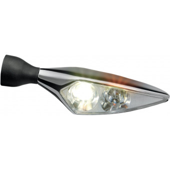 Clignotants moto & scooter Kellermann Micro Rhombus Led Chrome + Feu Avant