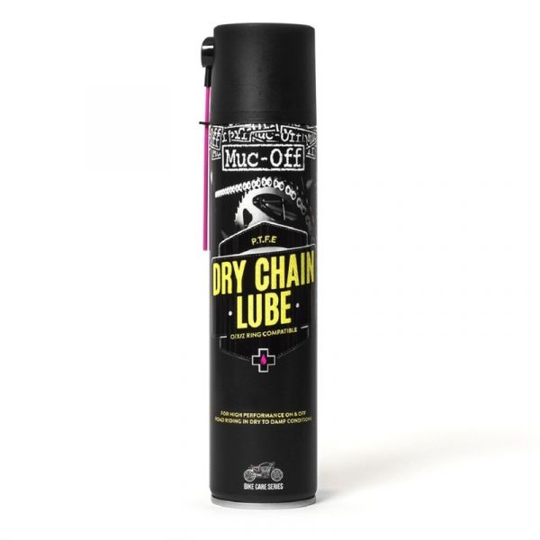 Entretien chaine moto Muc-off Lubrifiant chaine Dry PTFE 400ml