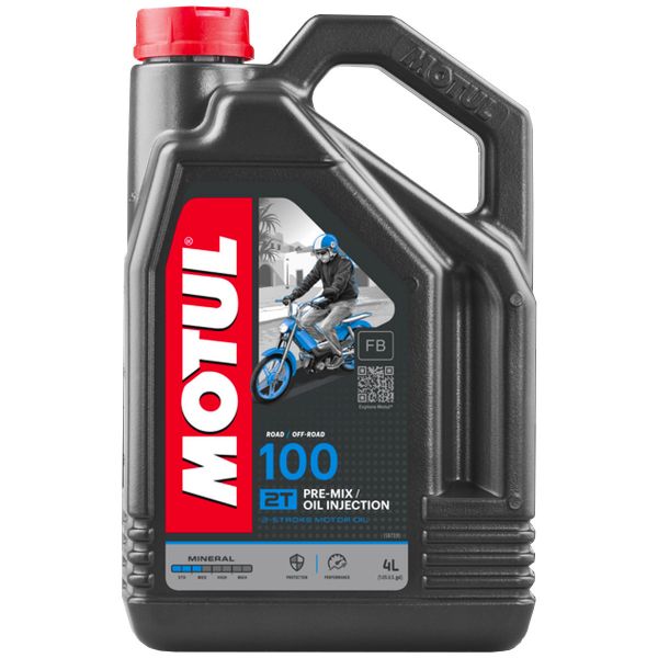 Huile moteur Motul 100 2T 4L