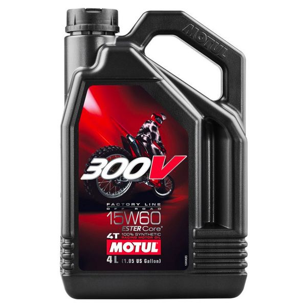 Huile moteur Motul 300V Factory Line Off Road 15W60 4L Huile moteur Motul 300V Factory Line Off Road 15W60 4L
