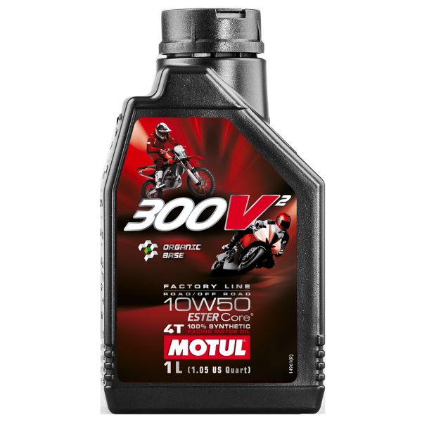 Huile moteur Motul 300V2 4T Factory Line 10W50 1L