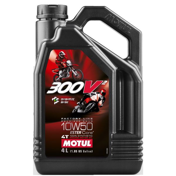 Huile moteur Motul 300V2 4T Factory Line 10W50 4L