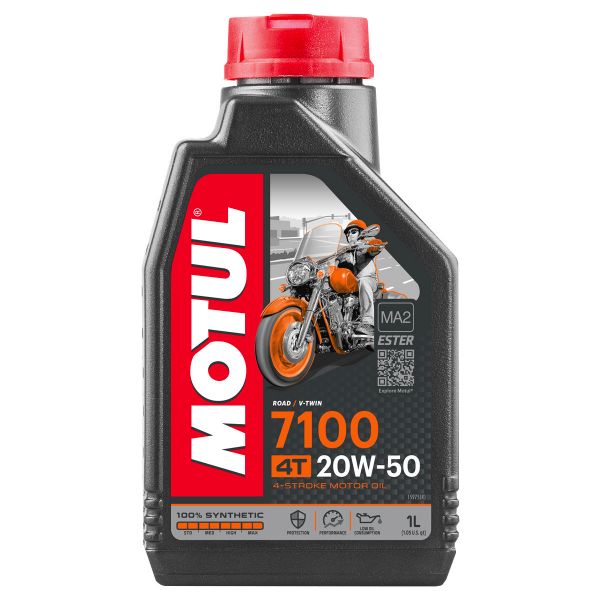 Huile moteur Motul 7100 20W50 4T 1L Huile moteur Motul 7100 20W50 4T 1L