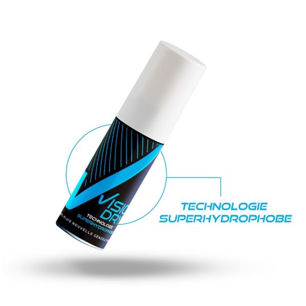 Entretien casque Visiodry Spray anti pluie superhydrophobe