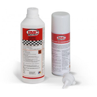 Produits d'entretien BMC Kit entretien filtre à air BMC Nettoyant + Huile spray Produits d'entretien BMC Kit entretien filtre à air BMC Nettoyant + Huile spray