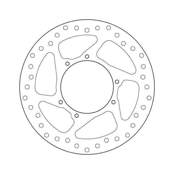 Disque de frein Brembo Brembo Serie Oro Rond Fixe 68B407N3