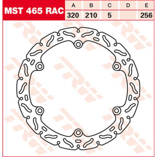 Disque de frein TRW TRW Fixe Race MST465RAC