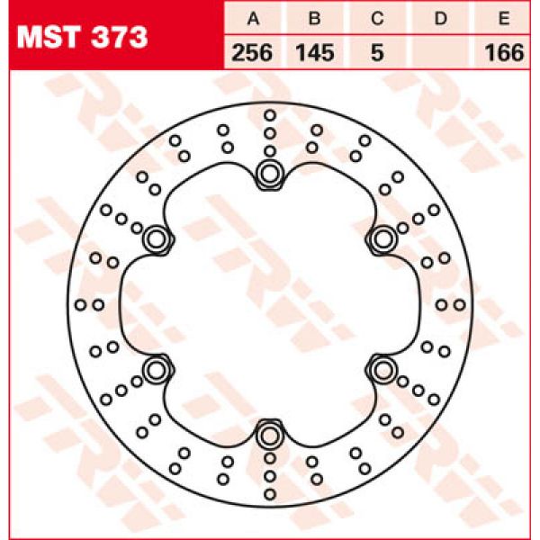 Disque de frein TRW TRW Fixe Rond MST373