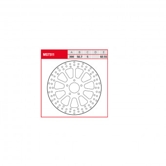 Disque de frein TRW TRW Fixe Rond MST511 Disque de frein TRW TRW Fixe Rond MST511