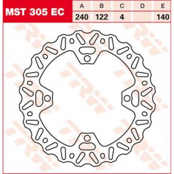 Disque de frein TRW TRW Fixe Wave MST305EC Disque de frein TRW TRW Fixe Wave MST305EC