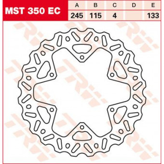 Disque de frein TRW TRW Fixe Wave MST350EC Disque de frein TRW TRW Fixe Wave MST350EC