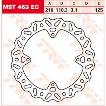 Disque de frein TRW TRW Fixe Wave MST463EC Disque de frein TRW TRW Fixe Wave MST463EC